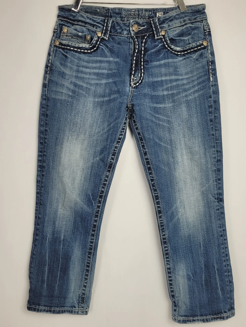 Miss Me Boyfriend Cropped Capri JB1026P4 Jeans Size 29